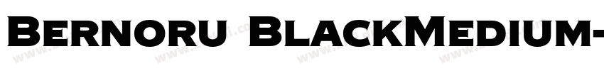 Bernoru BlackMedium字体转换